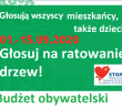 Głosujcie na ochronę drzew:  budżet obywatelski Warszawy (głosowanie: 01.-15.09.2020)